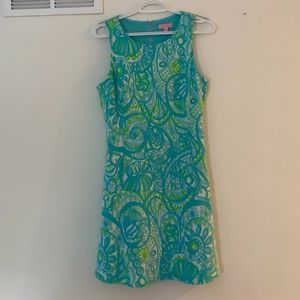 Lily Pulitzer Mini Dress With Gold Zipper